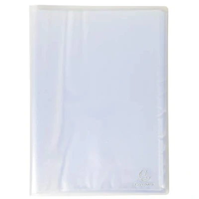 Image de Exacompta Réf. 85469E Carton de 12 Protège documents Chromaline 40 pochettes cristal lisse 80 vues pour A4 dim 24x32 cm couverture en polypro translucide semi rigide couleurs assorties