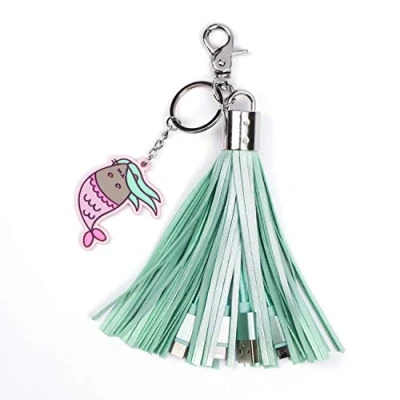 Image de Pusheen PUSHTASLE Câble de Chargement USB 2en1 Turquoise