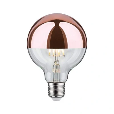 Image de Paulmann 28674 Ampoule LED à Filament G95 7 W en cuivre 2700 K Blanc Chaud E27, Plastique, 6 W, Kopfspiegel Kupfer