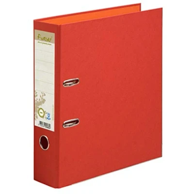 Image de Exacompta Réf. 53985E 1 Classeur à levier A4 MAXI Prem&#039;Touch FOREVER Dos de 80 mm Mécanique Dimensions extérieures : 32 x 29 8 cm Format classer Coloris Rouge
