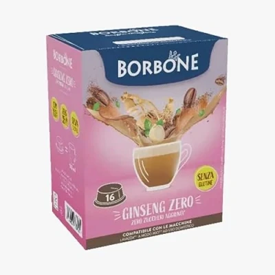 Image de 96 Capsules Caffe Borbone compatibles avec Lavazza a Modo Mio Ginseng Zero L&#039;Emporio del Caffè