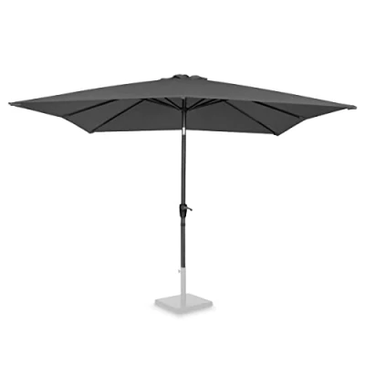 Image de VONROC Parasol de Jardin Extérieur Rosolina 280x280cm Gris Inclinable Carré en Toile Protection Solaire UPF 50+ Housse Inclus Adapté pour Pied Diamètre Mât 48 cm