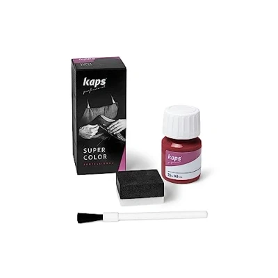 Image de KAPS Super Color Teinture pour Cuir Naturel Matières Synthétiques et Textiles 25 ml Plusieurs couleurs, Rouge 112