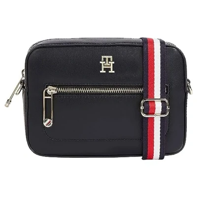 Image de Tommy Hilfiger Iconic Camera BAG CORP Sac bandoulière, Femme, Taille: One Size, Space blue