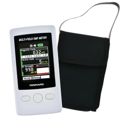 Image de Multi Champ EMF Mètre Poche ELF RF Gauss 2000mG Électromagnétique Électrique Force Testeur avec Attention Indicateur