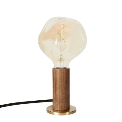 Image de Tala lampe à poser Knuckle, ampoule globe claire, noyer
