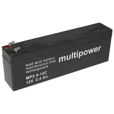 Image de Multipower MP2.4 12C Batterie à décharge profonde au plomb 12 V/2,4 Ah