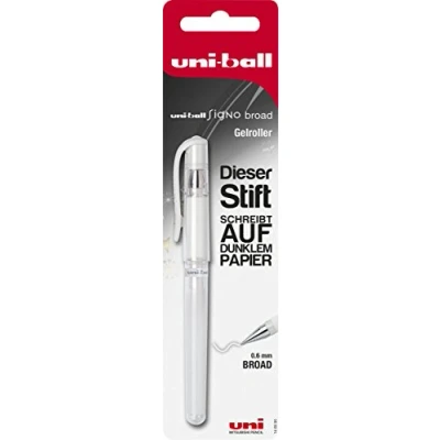 Image de Faber Castell 146895 Signo Stylo roller Uni Ball UM 153, pointe : 0,6 mm Blanc