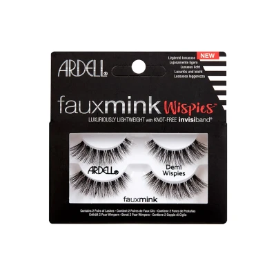 Image de Ardell FAUX MINK DEMI Wispies TWIN PACK Fauxcils, Femme, Taille: 25 g,