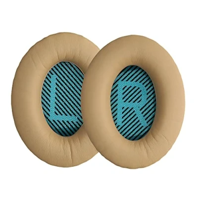 Image de kwmobile 2X Coussinet Compatible avec Bose Soundlink Around Ear Wireless II Coussinets en Mousse pour Casque Audio Beige