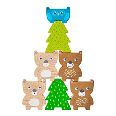 Image de HABA Stapelspielzeug Waldfreunde Jouet en bois pour enfants, Taille: One Size, Multicoloured