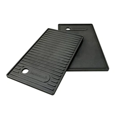 Image de Barbecook plaque de cuisson barbecue universelle en fonte émaillée, accessoire plancha, noir, pour Brahma 42.7x2x24 cm