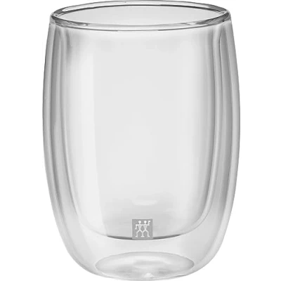 Image de ZWILLING Sorrento Lot de 2 verres à café double paroi en verre borosilicate thermique résistant la chaleur 200 ml