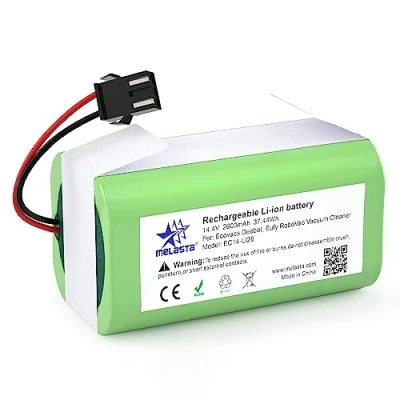 Image de 14.4V 2600mAh Li ION Batterie de Remplacement pour Ecovacs Deebot N79 N79S DN622, Eufy RoboVac 11, 11S, 11S Max 30 30C 12 15C 15T 35C Conga Excellence 990 950 1090, Tesvor X500
