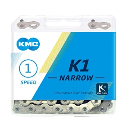 Image de KMC Chaîne étroite K1 Unisexe Argenté 100 maillons