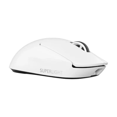 Image de Logitech G PRO X SUPERLIGHT 2 LIGHTSPEED Souris Gaming Sans Fil, Légère, Polling 4K, Switchs Hybrides LIGHTFORCE, Capteur HERO 2, 32 000 DPI, 5 Boutons Programmables, Prise USB C, PC, Mac Blanc