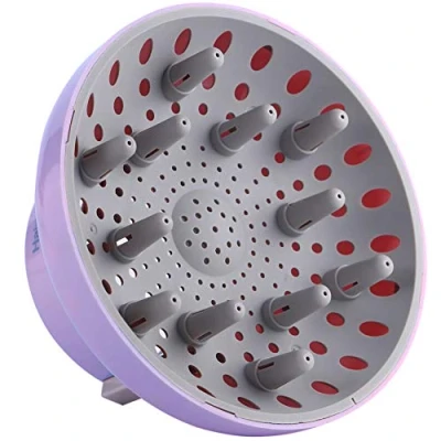 Image de Hairizone Diffuseur universel pour sèche cheveux avec embout D = 4,3 6,6 cm ou ondulés bouclés coiffure, sèches et Gagnez un maximum de volume sans frisottis, Violet