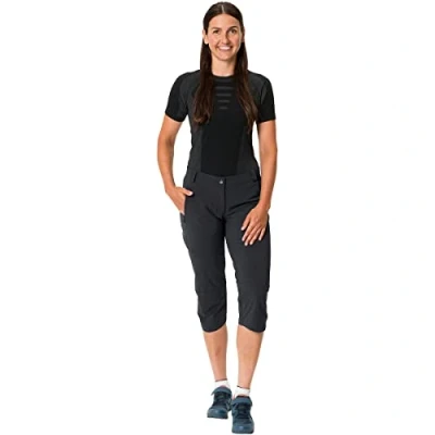 Image de Vaude Yaras 3/4 Pantalon de sport, Femme, Taille: 42, Black