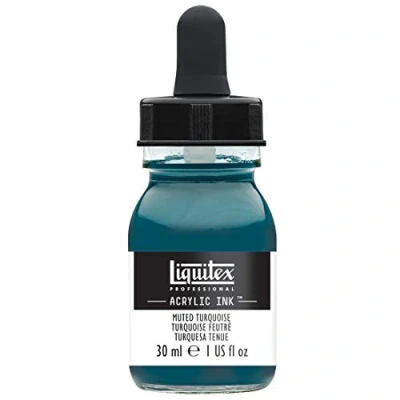 Image de Liquitex Professional Encre Acrylique Flacon Avec Pipette 30 ml Turquoise Feutré