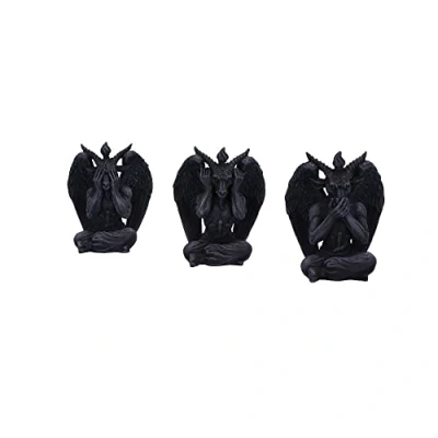 Image de Nemesis Now Three Wise Baphomet 10,2 cm Noir
