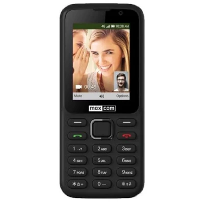 Image de Maxcom Téléphone Portable pour Personnes âgées Bluetooth Écran 2,4&quot; Appareil Photo 2 MP Radio FM et Lampe de Poche Noir MK241 4G VoWi FI