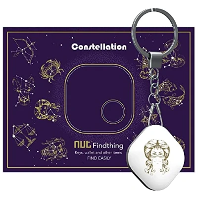 Image de Nutale Localisateur D&#039;objets de Clé Portefeuilles, Key Finder Anti Perte Téléphone Chercheur Alarme Trouve clés, avec Porte Clés et Traqueur Sonore pour Retrouver (Virgo)