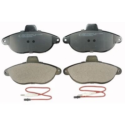 Image de DENCKERMANN B110888 Jeu de plaquettes frein Essieu avant contact signal d&#039;usure inclus PEUGEOT: Expert I Van, I, 806