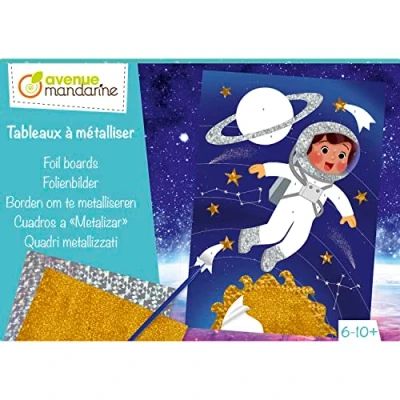 Image de Avenue Mandarine KC148C Boite Créative Enfant 4 Planches à décorer À partir de 6 Ans Tableaux A M ÉTALLISER