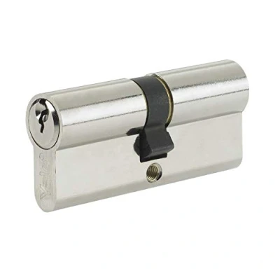 Image de Yale Euro Double Cylindre, 3 clés fournies, sécurité Standard, emballé, Convient à Tous Les Types de Portes, Finition Nickel, 30:10:30 (70 mm)