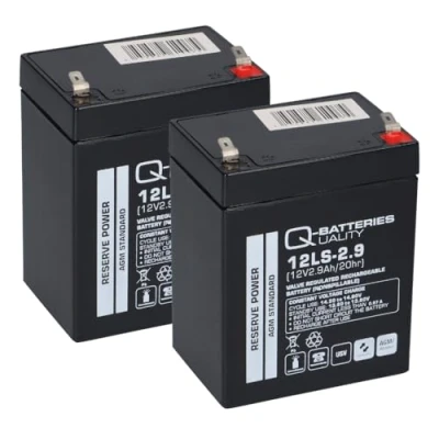 Image de Lot de 2 batteries au plomb AGM 12 V 2,9 Ah compatibles avec les systèmes levage Linak à monter soi même