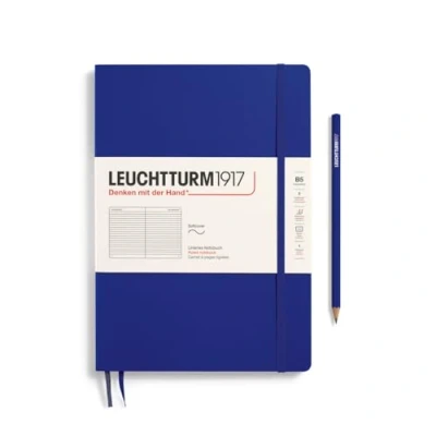 Image de LEUCHTTURM1917 372368 Carnet Composition B5, Couverture souple, 123 pages numérotées, Ink, ligné
