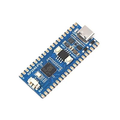 Image de RP2040 Plus Pico Like MCU Board Basée sur Raspberry Pi Microcontrôleur, Processeur Arm à Double Cœur, 16MB Flash Intégrée, USB C Connecteur (avec Broche Pré soudée)