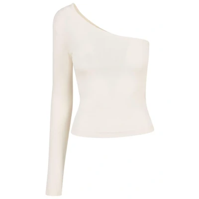 Image de Urban Classics Longsleeve Tshirt à manches longues, Femme, Taille: Medium, Whitesand