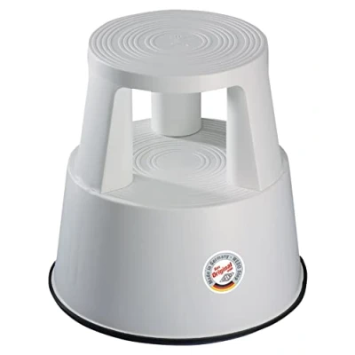 Image de Wedo Step 212237 Tabouret marchepied mobile en plastique Gris lumière