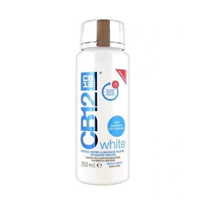 Image de bain de bouche CB12 white dispose d’une action neutralisante sur la mauvaise haleine pendant 12h 250 ml