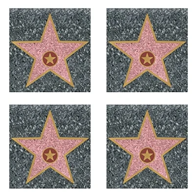 Image de Star Peel N Place Party Accessory (1 count) (1/Sh) 4 pièces multicolore