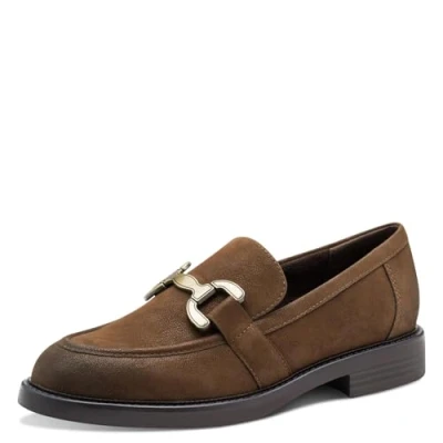 Image de MARCO TOZZI Femme Slipper 2 24307 45 Mocassin, Café Nubuck, 40 EU