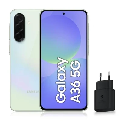 Image de Samsung Galaxy A36 5G, Smartphone Android, 128 Go, Chargeur Secteur Rapide 25W Inclus, déverrouillé, Lime, Version FR