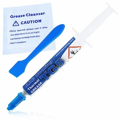 Image de AABCOOLING Thermal Grease 5 4g 12,5 W/MK Une Pâte Thermique PC, pour CPU et GPU, Non Corrosive, ne Conduit Pas Le Courant Électrique, Conductivité Optimale, Processeur
