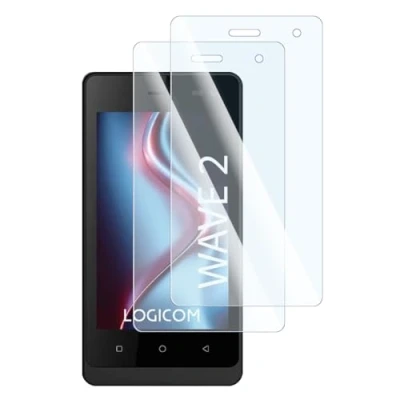 Image de Verre de protection Logicom Le Wave 2 Pack x2 Dureté 9H Résistant aux rayures
