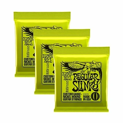 Image de Ernie Ball Lot de 3 paquets cordes Regular Slinky