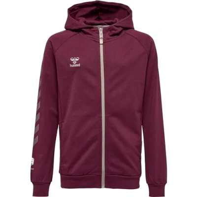 Image de Hummel MOVE GRID ZIP Sweat zippé pour enfants, Taille: 164, Grape wine