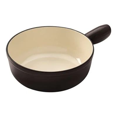 Image de Kuhn Rikon 32209 Caquelon Induction Fonte Noir 24 cm