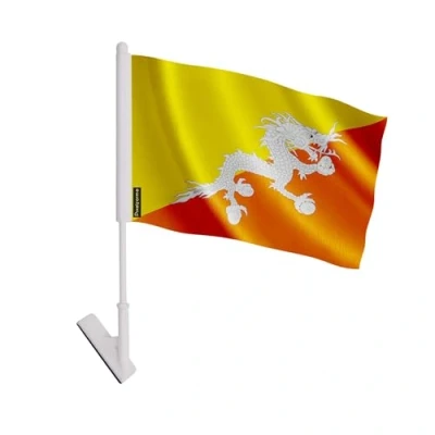 Image de Drapeau adhésif Bhoutan 14 x 21 cm Polyester 5 pièces Multicolore
