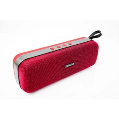 Image de TELLUR Loop Enceinte Bluetooth Portable Stéréo, 10W, Technologie TWS True Wireless Stereo, Radio FM Portable, Fonction Mains Libres, Port USB, Fente MicroSD/TF, Jack AUX 3,5 mm, BT 5.0, Rouge