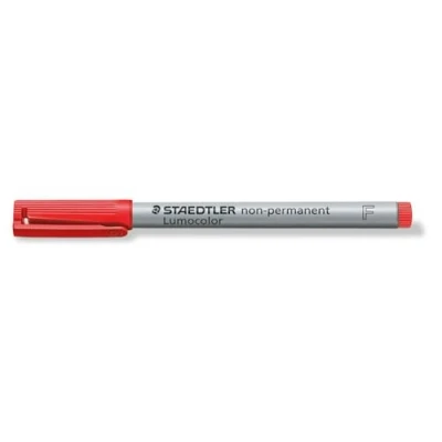 Image de Staedtler Lumocolor 316 Feutre Non Permanent Pointe Fine 0,6 Mm Rouge pack de 10