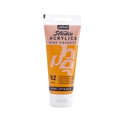 Image de Pébéo 837052 Studio Acrylique Tube Jaune Cadmium Foncé Imitation 100 ml