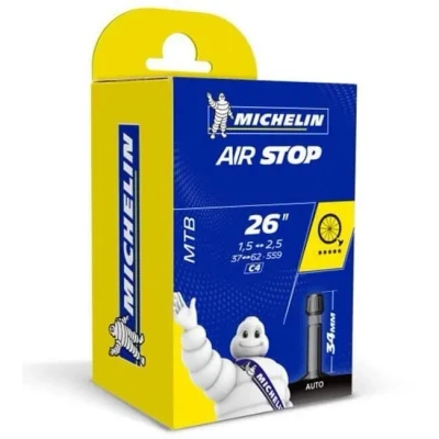 Image de Michelin Chambre à air 26 Pouces Type C4 modèle AIRSTOP Butyl Dimensions 150/220 Valve Standard 35 mm