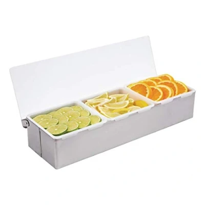 Image de Distributeur Épices/Boîte À 3 Compartiments Capacité 950Ml. Rangement Outils Usages Multiples