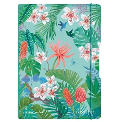 Image de Herlitz Cahier souple A4 2x40 feuilles quadrillées et lignées Motif Ladylike Jungle